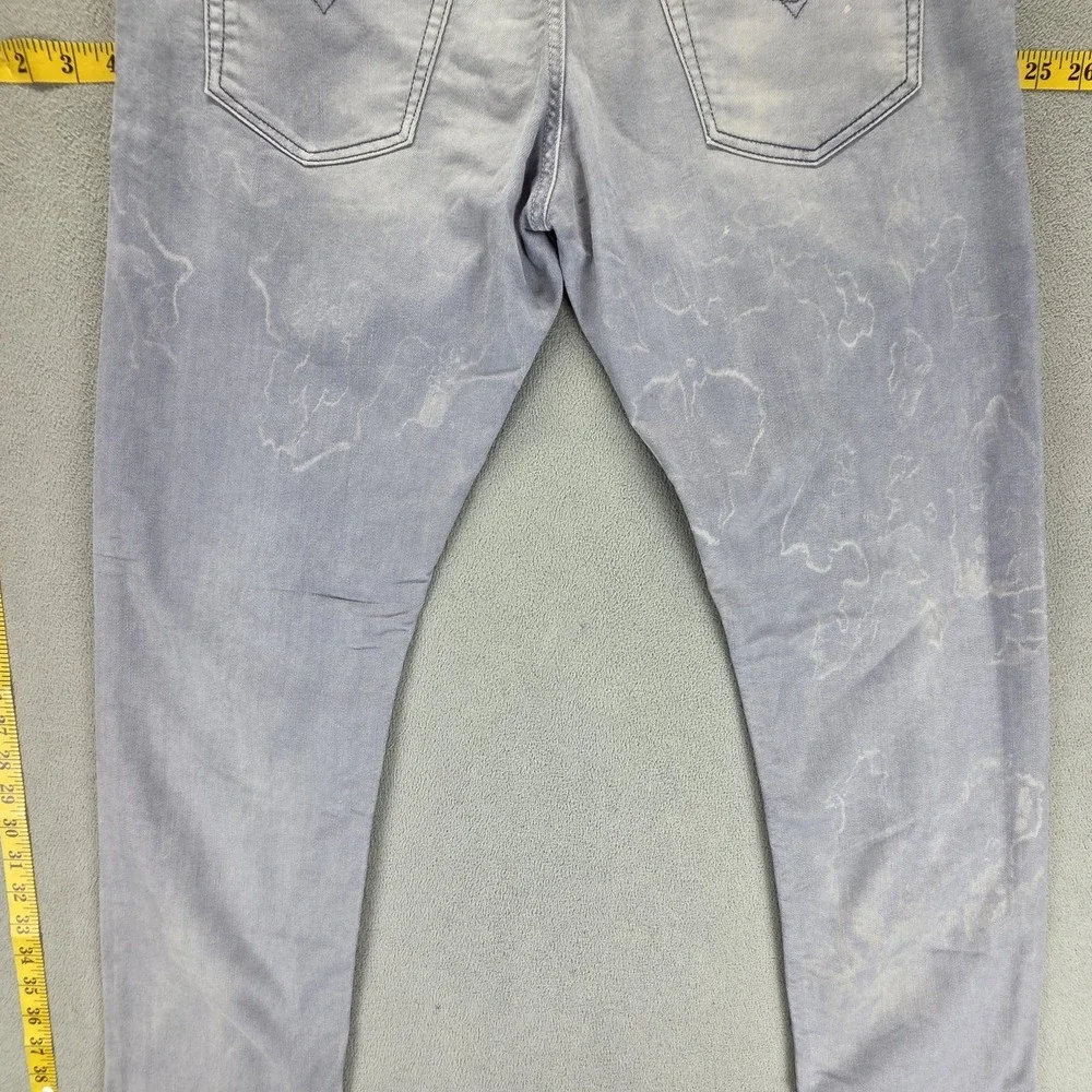 Diesel Jeans‎ Mens 30x30 Gray Krayver Light Wash Regular Slim Carrot 0819D